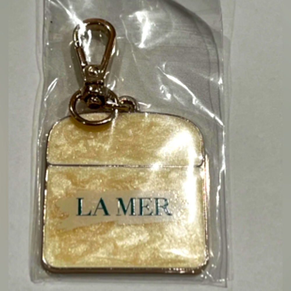 La Mer White & Gold moisturizer Jar keychain or Ornament